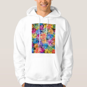Stadtplan Prag Tschechien Hoodie