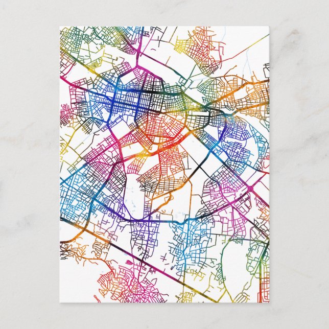 Stadtplan Sofia Bulgarien Postkarte (Vorderseite)