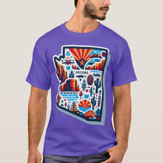 Stadtplan von Arizona T-Shirt