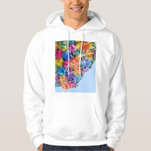 Stadtplan von Davao City Philippinen Hoodie