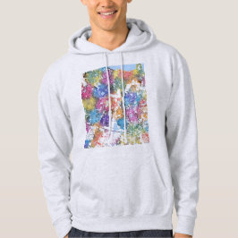 Stadtplan von Fortaleza Brasilien Hoodie