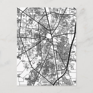 Stadtplan von Gujranwala, Pakistan Postkarte