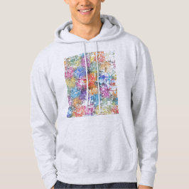 Stadtplan von Houston Texas Hoodie