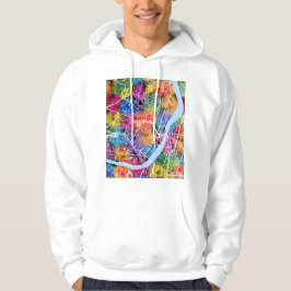 Stadtplan von Howrah Westbengalen Hoodie