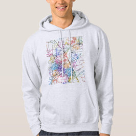 Stadtplan von Huai'an China Hoodie