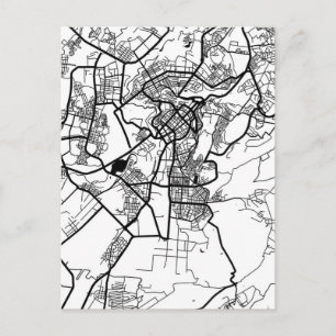 Stadtplan von Jerewan Armenien Postkarte