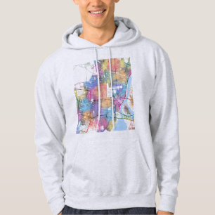 Stadtplan von Omsk Russland Hoodie