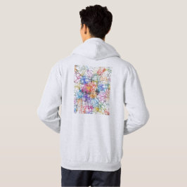 Stadtplan von Peking China Hoodie