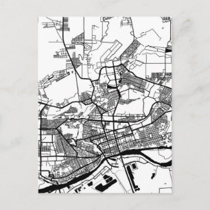 Stadtplan von Rostow am Don Russland Postkarte