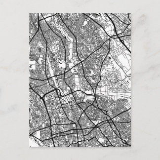 Stadtplan von Saitama Japan Postkarte