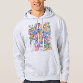 Stadtplan von Santiago Chile Hoodie