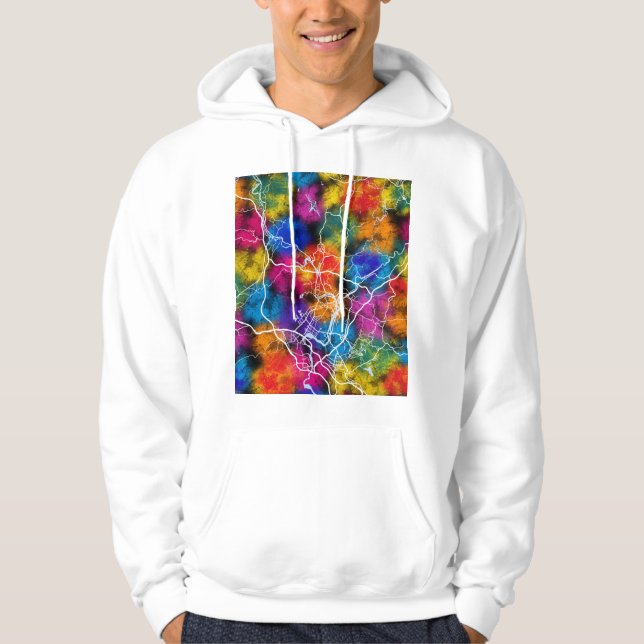 Stadtplan von Shaoguan, China Hoodie (Vorderseite)
