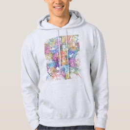 Stadtplan von Teheran Iran Hoodie