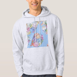 Stadtplan von Xiamen China Hoodie