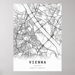 Stadtplan Wien Poster
