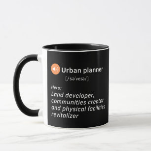 Stadtplandefinition   niedliches Ideengeschenk Tasse