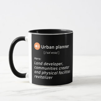 Stadtplandefinition | niedliches Ideengeschenk Tasse