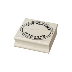 Stadtplaner Genehmigte Briefmarke Gummistempel