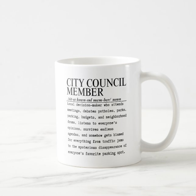 Stadtratsmitglied Kaffeetasse (Rechts)