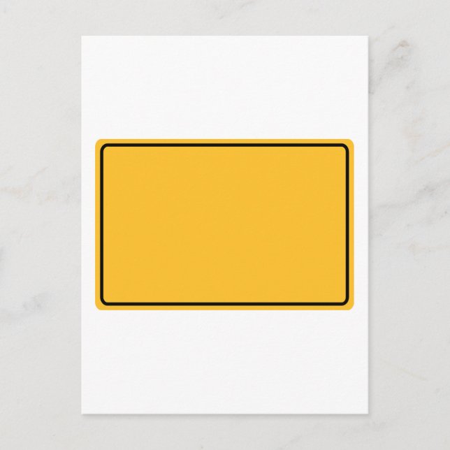 Stadtschild für eigenen Text Postkarte (Vorderseite)