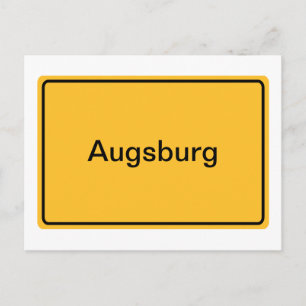 Stadtschild für Texte Postkarte