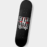 Stadtskateboard hinzufügen auf schwarz gestresstes skateboard<br><div class="desc">Auf diesem Skateboard können Sie den Vorort oder den Staat (oder einen anderen Text) der Stadt hinzufügen - sehen Sie in meinem Shop für viele weitere Geschenkideen auf Skateboard.</div>