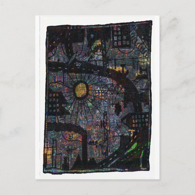 Stadtsonne Postkarte (Vorderseite)