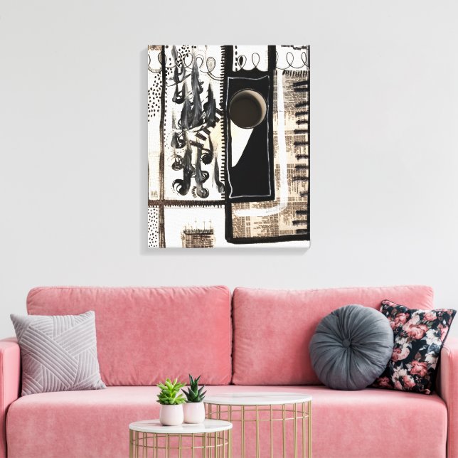 Stadtsprache Leinwanddruck (Insitu (Wohnzimmer))