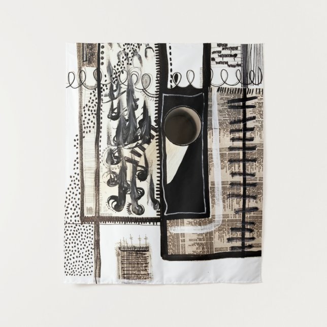 Stadtsprachplakat Wandteppich (Vorderseite)