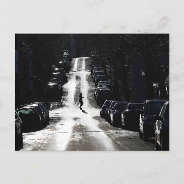 Stadtstraße Postkarte (Vorderseite)