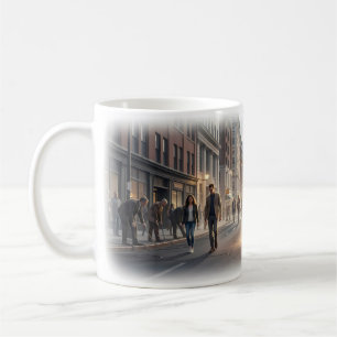 Stadtsymphonie der stillen Hoffnung Kunstbecher Kaffeetasse