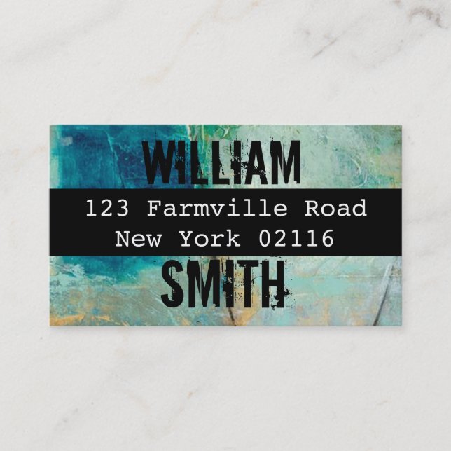 Stadtverfall-Graffiti-Visitenkarten Visitenkarte (Vorderseite)