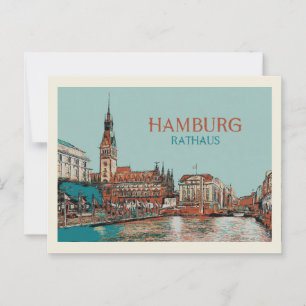 Stadtverwaltung Hamburg Postkarte