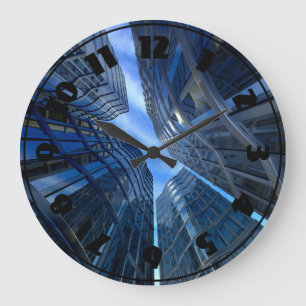 Stadtwolkenkratzer Uhr