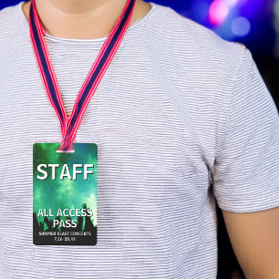 STAFF All Access Pass Konzertveranstaltung Ausweis