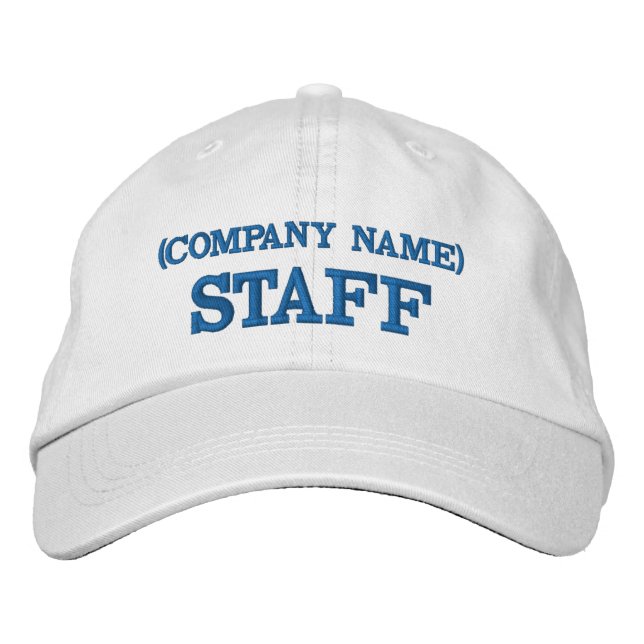 STAFF Hat | Custom Embroidered Staff Cap | Team Bestickte Baseballkappe (Vorderseite)