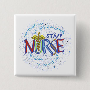 Staff Nurse Motto Button