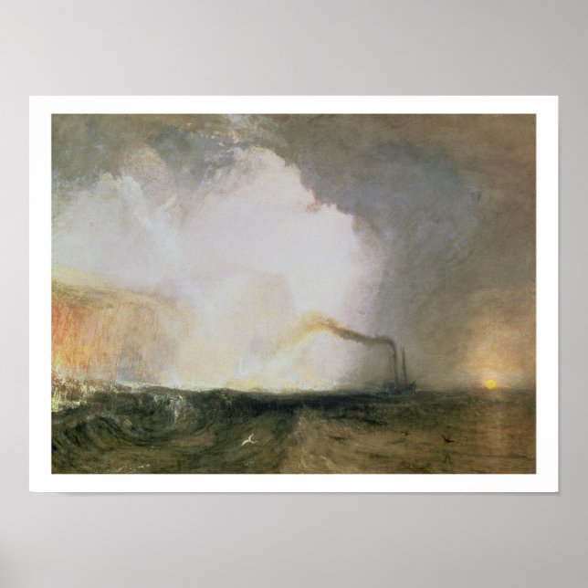 Staffa, Fingal's Cave, 1832 (Öl auf Leinwand) Poster (Vorne)