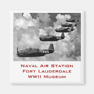 Staffel von Flugzeugen Magnet