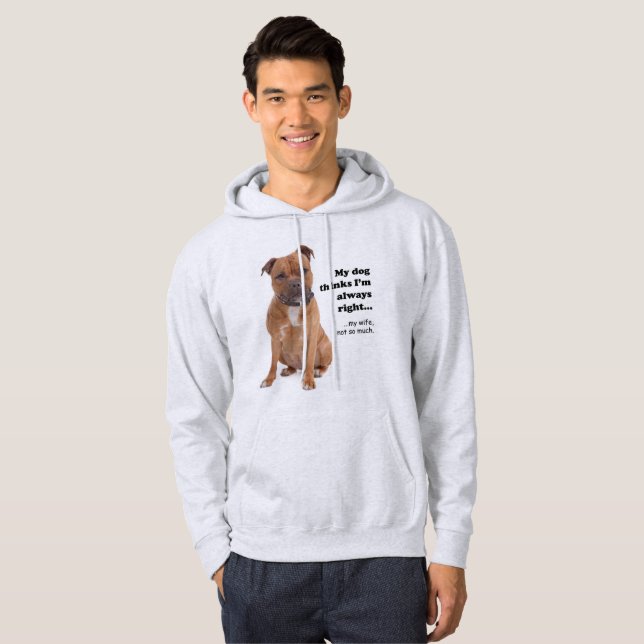 Staffie / Ehefrau Hoodie (Vorne ganz)