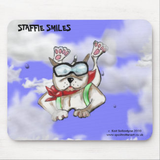 STAFFIE LÄCHELT - Himmeltaucher - Mäusematte Mousepad