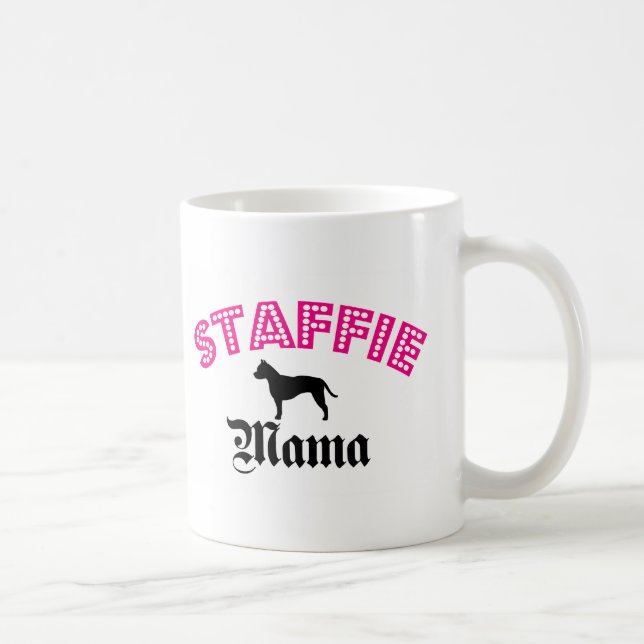 Staffie Mutter Tasse (Rechts)