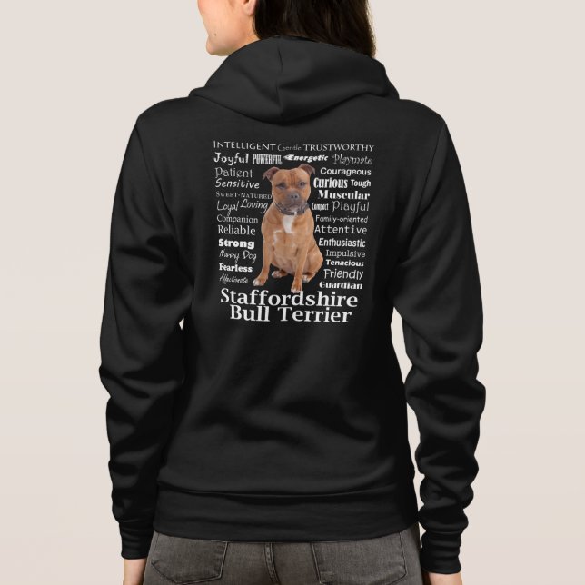 Staffie Traits Hoodie (Rückseite)