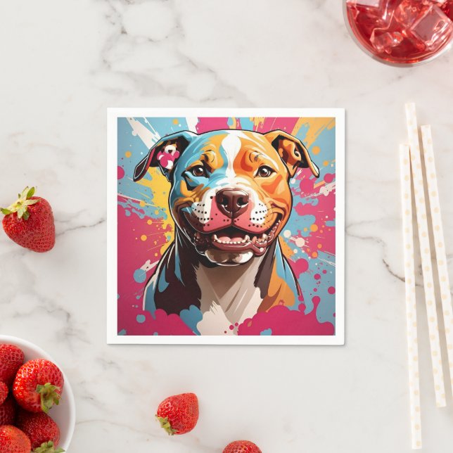 Staffordshire Birthday Fun Serviette (Beispiel)