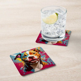 Staffordshire Birthday Rechteckiger Pappuntersetzer