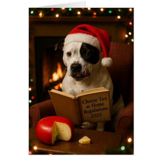 Staffordshire Bull Terrier Christmas card (Vorne)