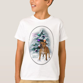Staffordshire Bull Terrier Christmas Geschenke T-Shirt