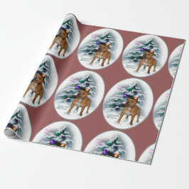 Staffordshire Bull Terrier Christmas Geschenkpapier