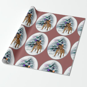 Staffordshire Bull Terrier Christmas Geschenkpapier