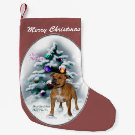 Staffordshire Bull Terrier Christmas Kleiner Weihnachtsstrumpf